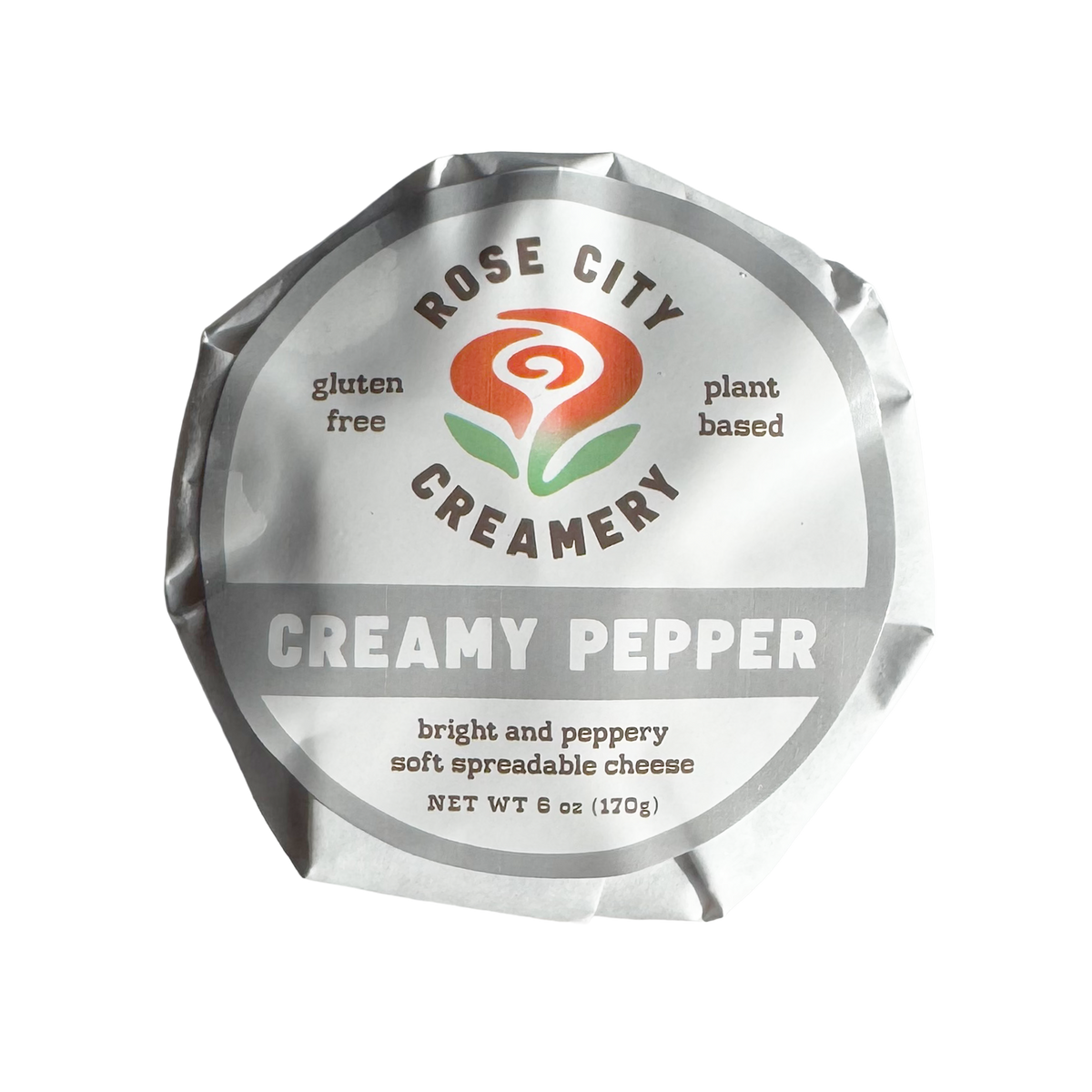 Rose City Creamery - Pepper Chevre - Plant Based Artisan Cheese