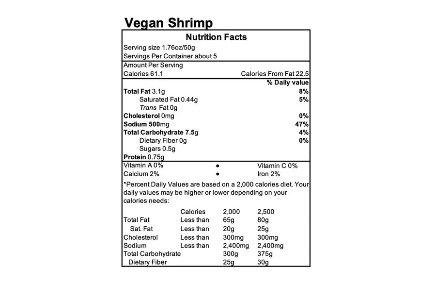 All Vegetarian Plant-Based Shrimp