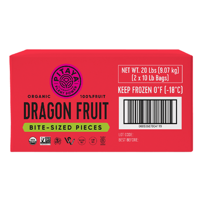 Pitaya Frozen Organic Bite-Sized Dragon Fruit Pieces