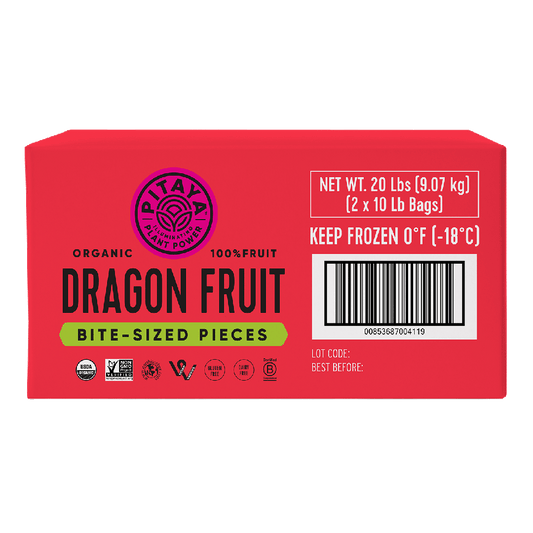 Pitaya Frozen Organic Bite-Sized Dragon Fruit Pieces