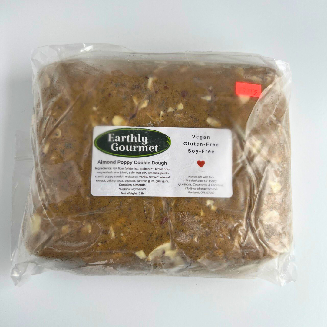 Earthly Gourmet Almond Poppy Cookie Dough - Gluten Free & Vegan