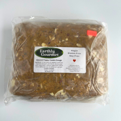 Earthly Gourmet Almond Poppy Cookie Dough - Gluten Free & Vegan