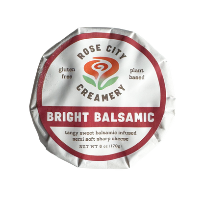 Rose City Creamery - Bright Balsamic - Plant Based Artisan Cheese