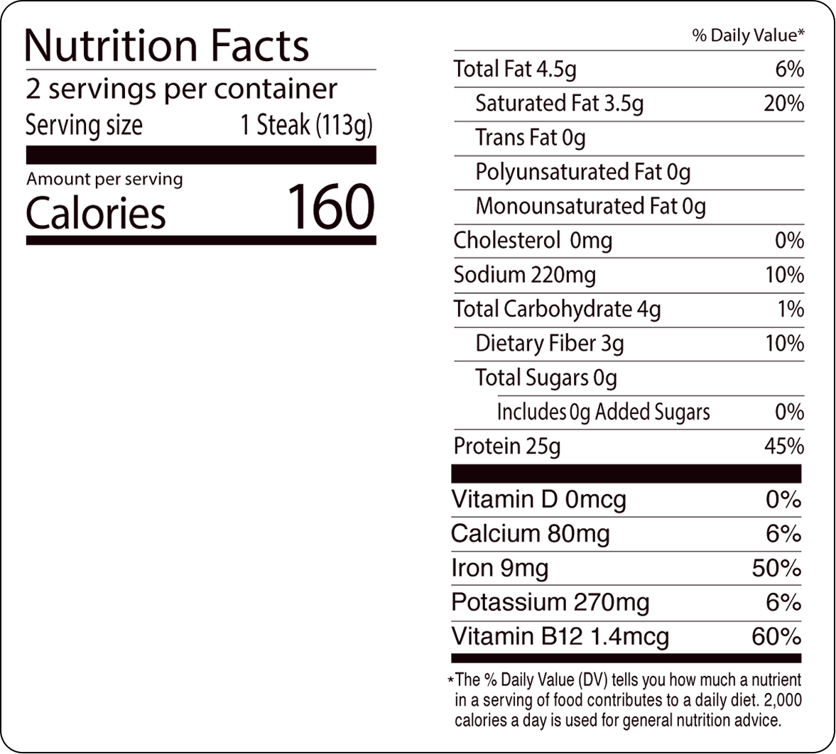 Chunk Plant-Based Steak