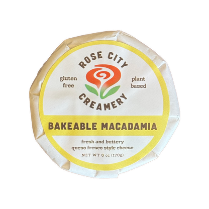 Rose City Creamery - Bakeable Macadamia - Plant Based Artisan Cheese
