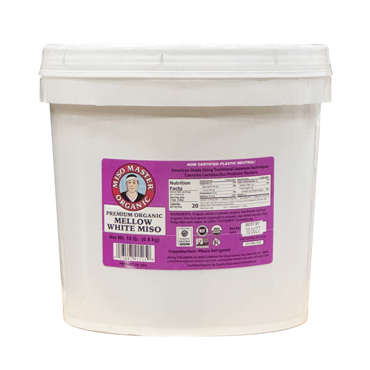 Miso Master - Organic Mellow White Miso - Bulk Size