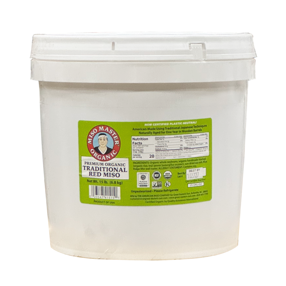 Miso Master - Organic Traditional Red Miso - Bulk Size
