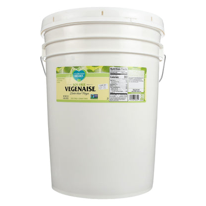 White bucket of Follow Your Heart Soy-Free Vegenaise