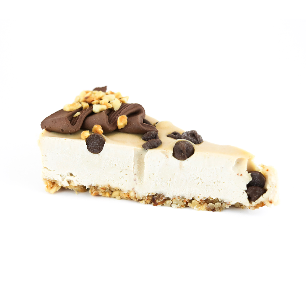 Rawdacious Chocolate Peanut Butter Cheesecake Slice
