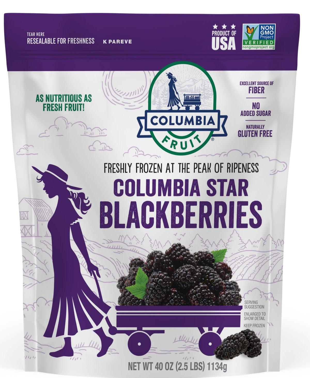 Columbia Fruit Frozen Blackberries