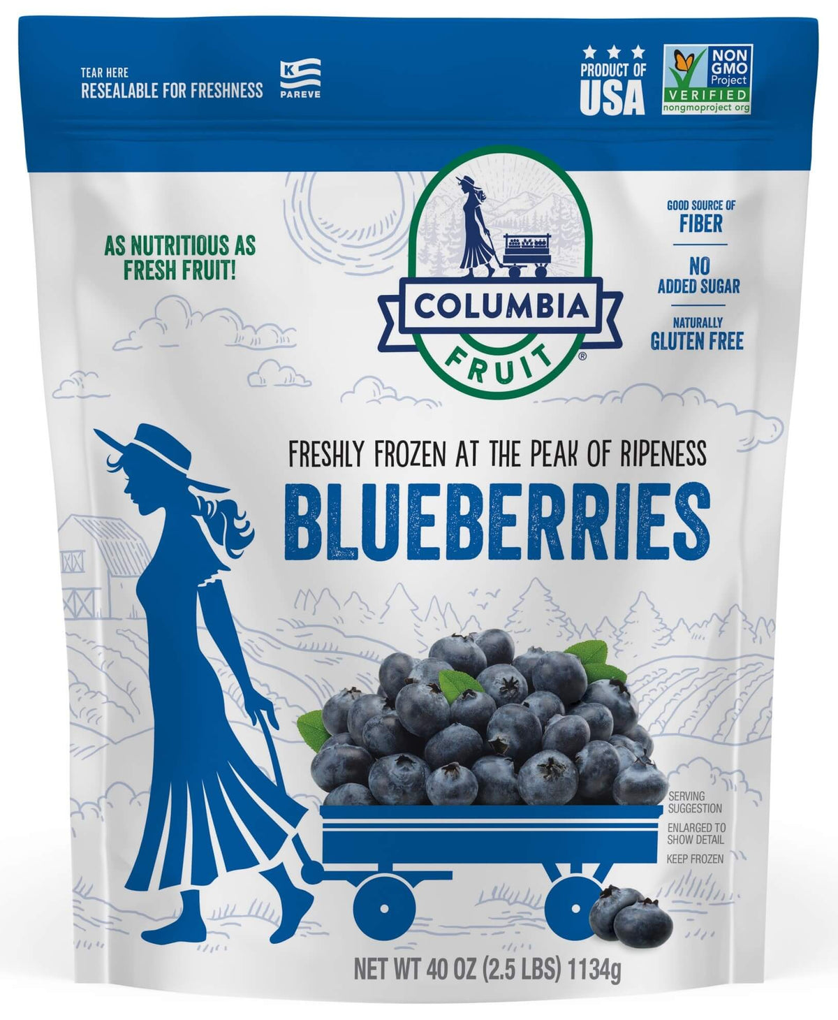 Columbia Fruit Frozen Blueberries