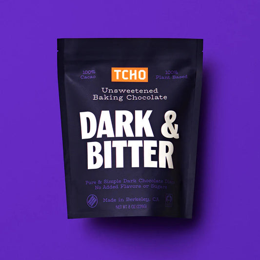 TCHO Dark & Bitter 100% Baking Chocolate