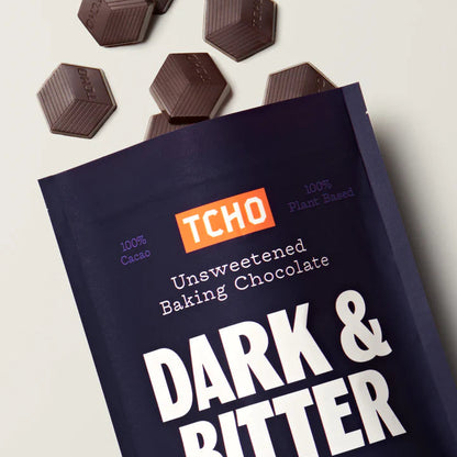 TCHO Dark & Bitter 100% Baking Chocolate