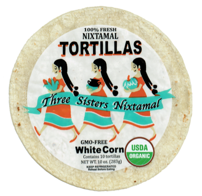 Three Sisters Nixtamal White Corn Tortillas